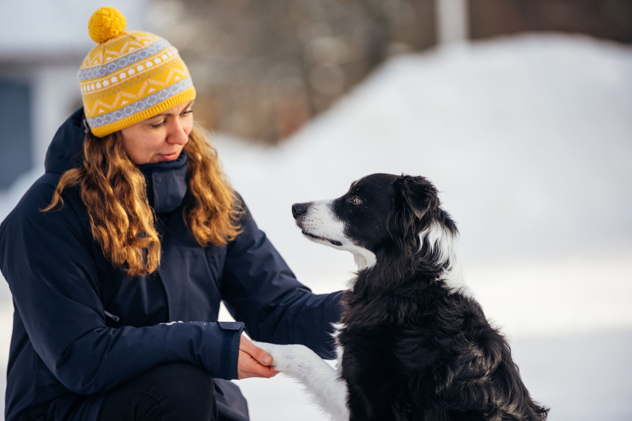 Anna & border collie Tino