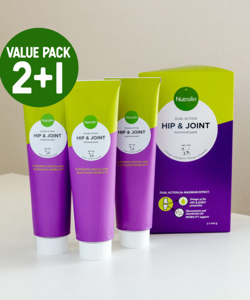 Nutrolin® HIP & JOINT 600 g – value pack with 3 tubes for the price of 2!
