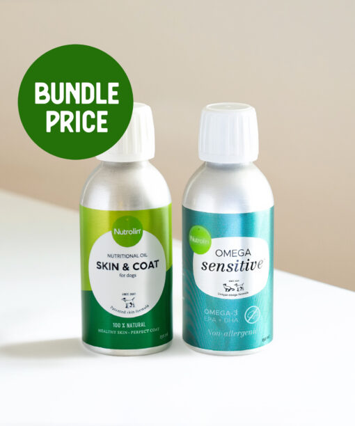 Nutrolin® OMEGA SENSITIVE® and Nutrolin® SKIN & COAT size 150 ml at a bundle price