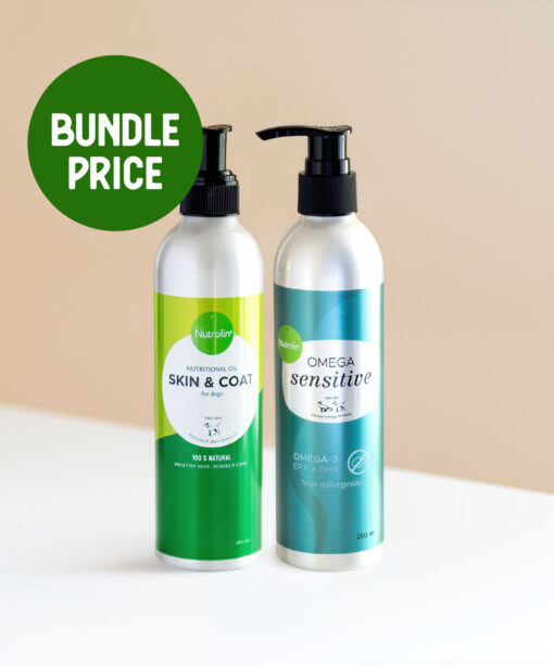 Nutrolin® OMEGA SENSITIVE® and Nutrolin® SKIN & COAT size 260 ml at a bundle price